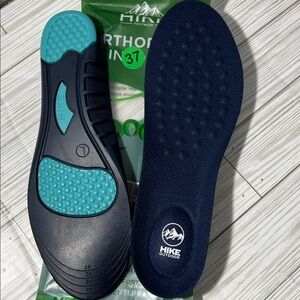 Hike footwear orthopedic insoles blue comfort men’s size medium 8-12 EU 41-45